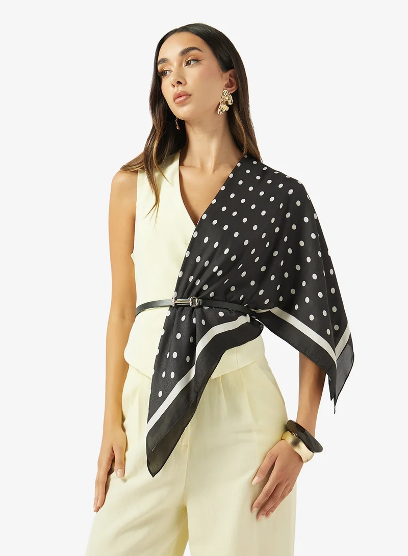 Ginger Silk Printed Summer Scarf