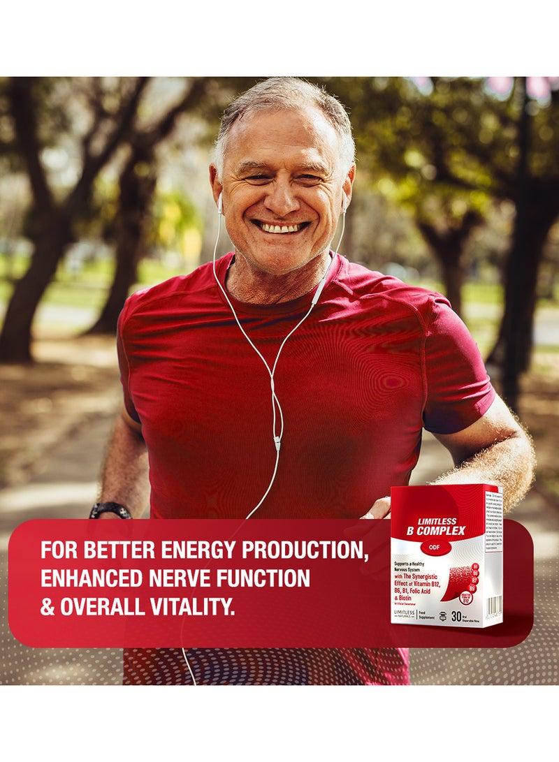 EVA PHARMA فيتامين ب المركب غير المحدود ODF – 30 فيلم ذائب في الفم – ميثيلكوبالامين، حمض الفوليك، B1، B6 وبيوتين – دعم الطاقة والتركيز والجهاز العصبي - Image 5