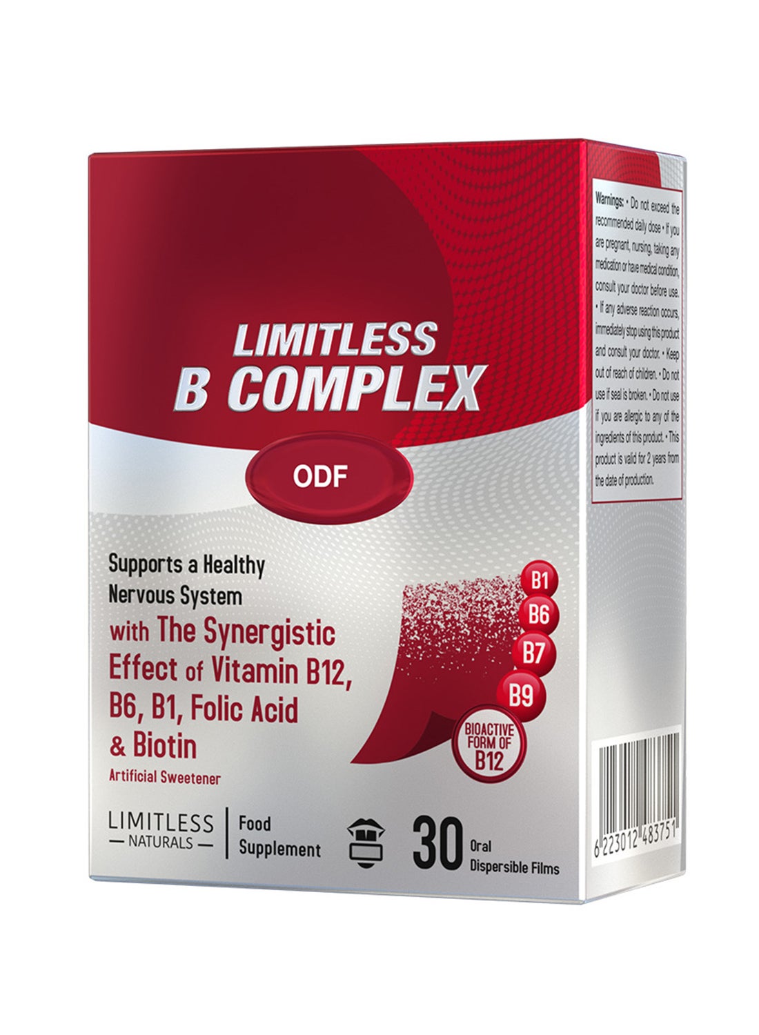 Limitless Folate EVA PHARMA Limitless Vitamin B Complex ODF – 30 Oral Dissolving Films ...