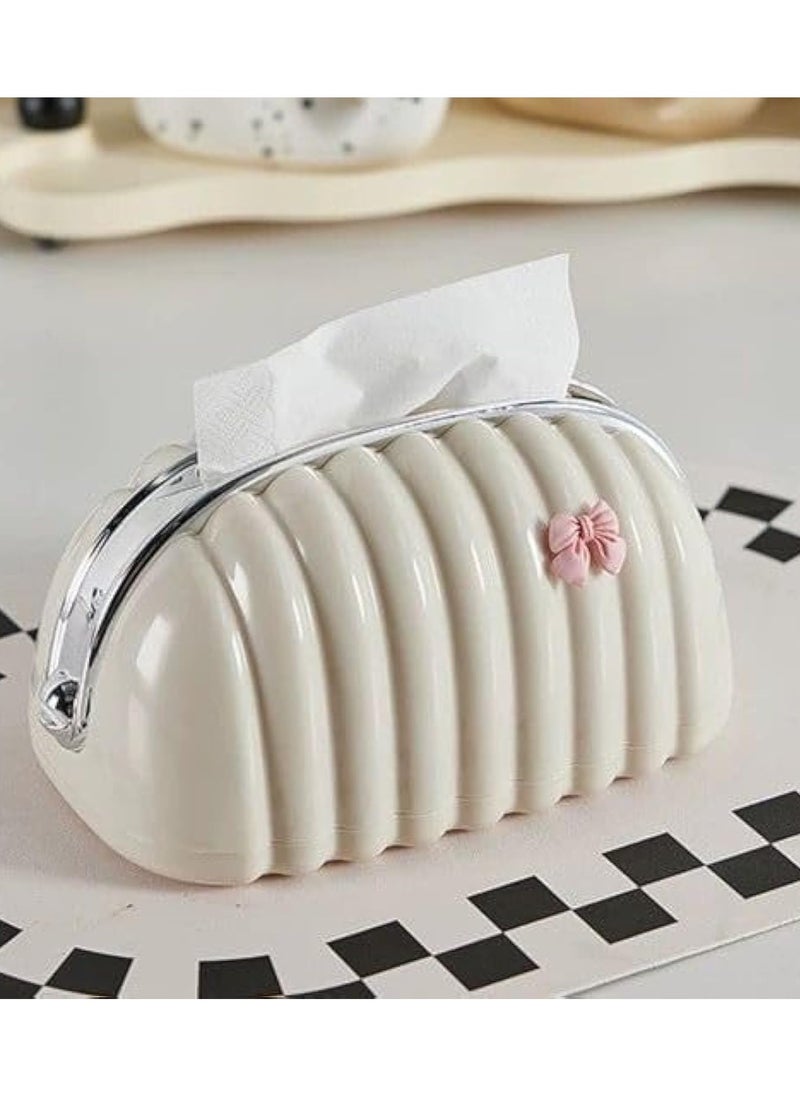 Generic Living Room Tissue Box, Cute Slim Lightweight Home Storage Box for Coffee Table, Creative Flexible Paper Box  - Image 1