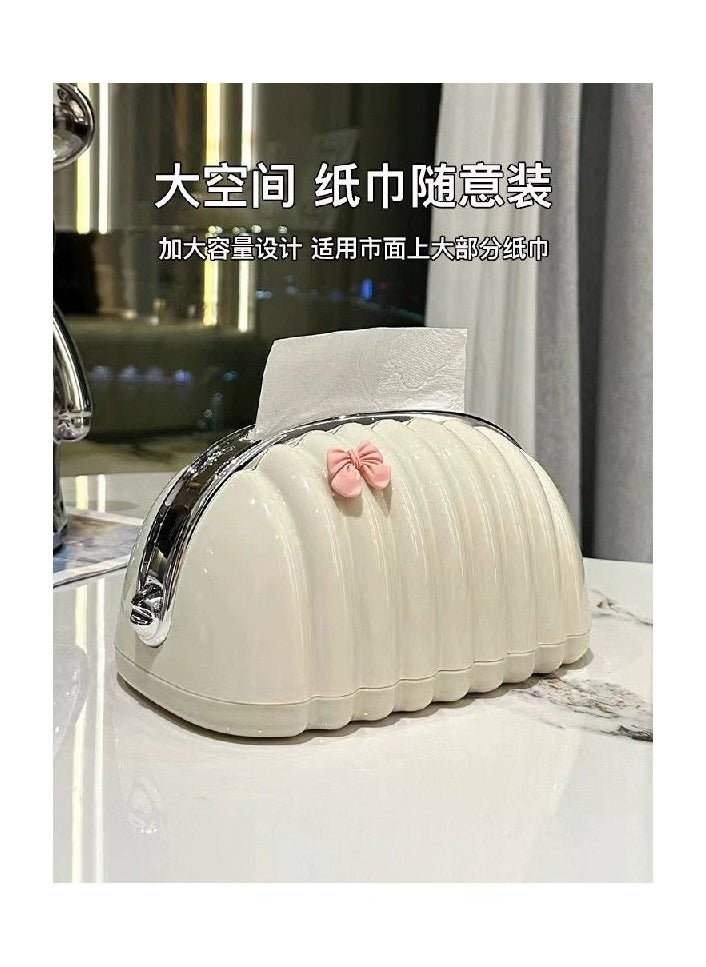 Generic Living Room Tissue Box, Cute Slim Lightweight Home Storage Box for Coffee Table, Creative Flexible Paper Box  - Image 2