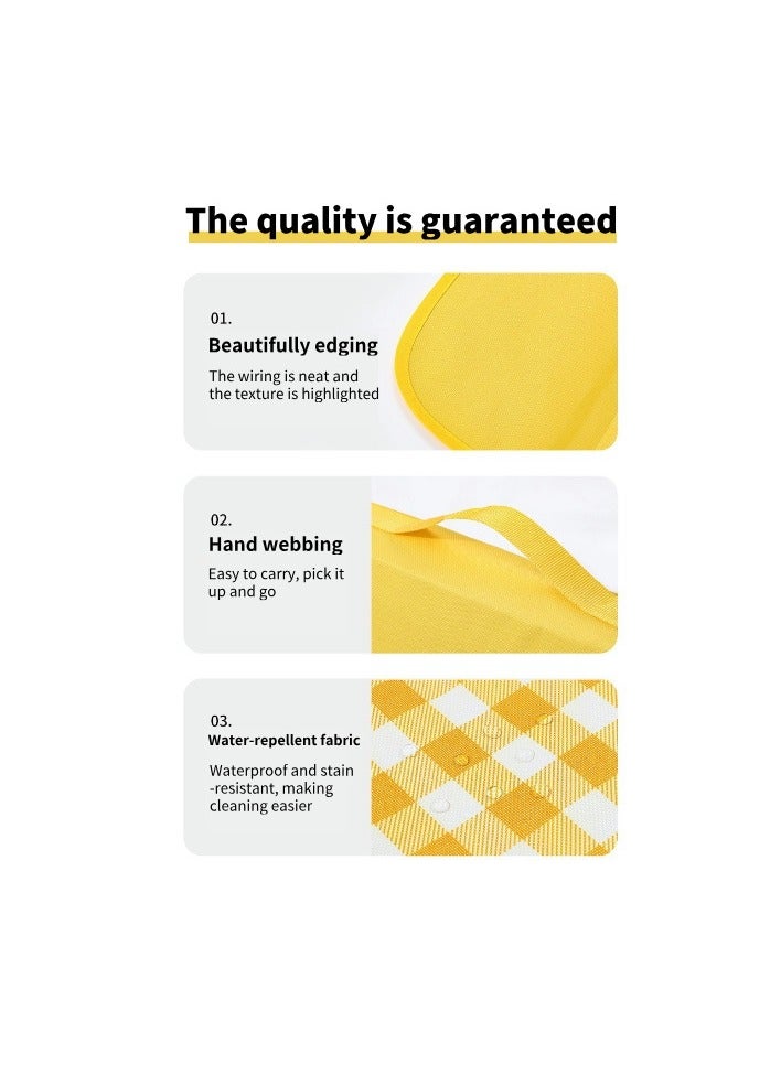 Generic Large Outdoor Foldable Picnic Blanket Waterproof Beach Mat Waterproof Picnic Blanket Portable Picnic Mat Portable For Outdoor Camping Family Outdoor Park Garden 200x150cm - Image 4