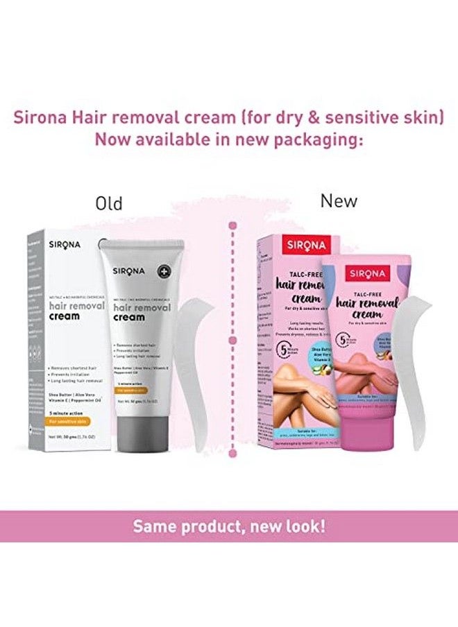 Sirona - Hair Removal Cream For Women Dry And Sensitive Skin 50 Gm ; With Aloe Vera Vitamin E & Shea Butter ; Ideal For Bikini Line Underarm Legs - Image 1