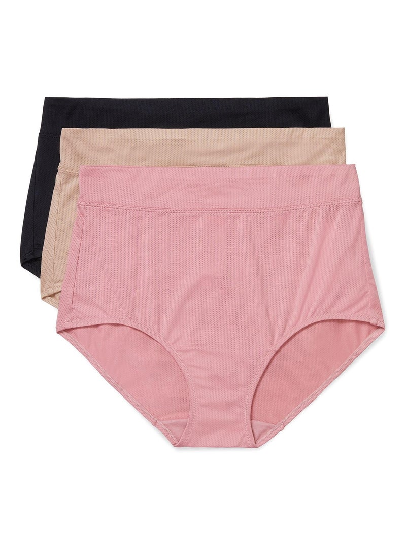 Warner's Women's Blissful Benefits Breathable Moisture-Wicking Microfiber Brief RS4963W