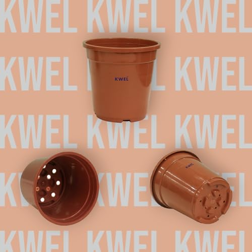 KWEL N Pot for Home Garden | Planters for Outdoor Balcony and Nursery | Flower Planting Pots Size 5" Brown Color (Pack of 18) - Image 5