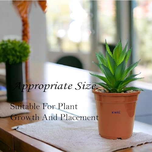 KWEL N Pot for Home Garden | Planters for Outdoor Balcony and Nursery | Flower Planting Pots Size 5" Brown Color (Pack of 18) - Image 3