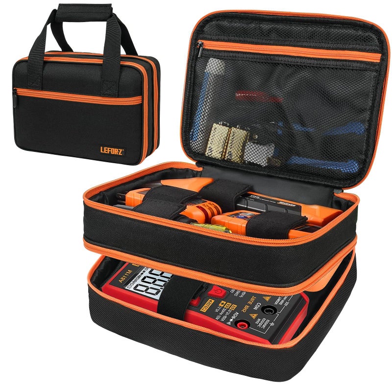 Carrying Case Compatible with Klein Tools ET310 AC8010180016 Circuit Breaker FinderGFCI Outlet Tester69149P Electrical Test KitCircuit Tester Storage Organizer for Digital MultimeterClamp Meter