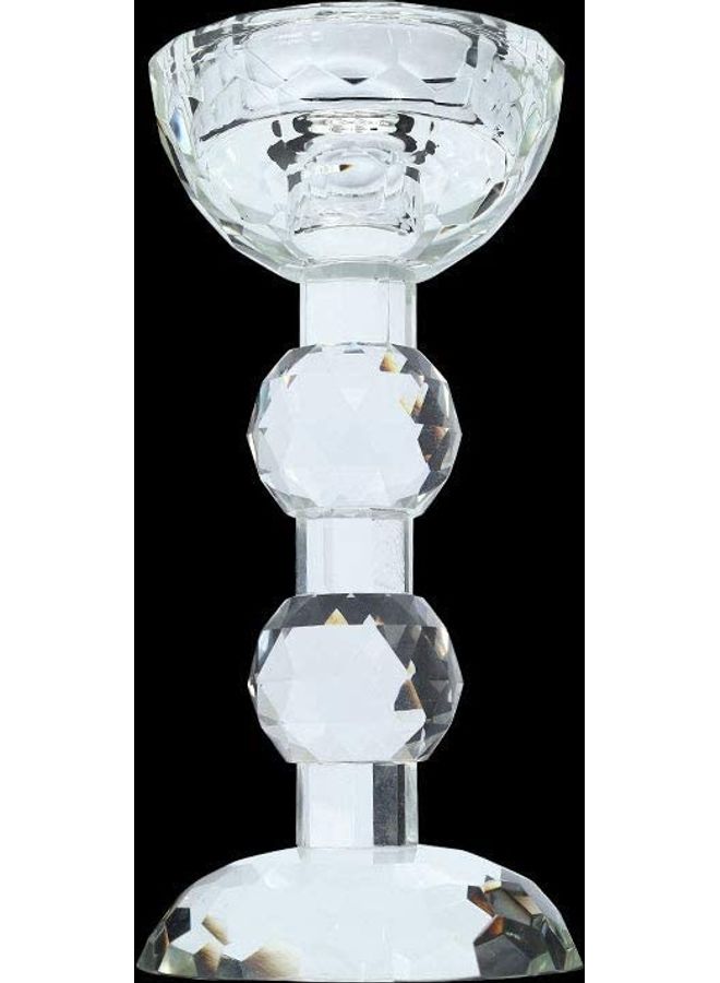 Loquat Mini Crystal Candlestick Holder Clear One Size  - Image 4