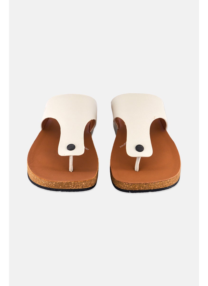 FitFlop Men Toe-Post Slip On Sandals, Brown  - Image 4