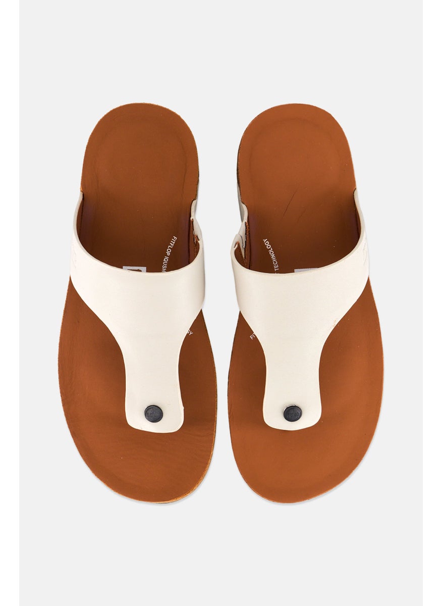 FitFlop Men Toe-Post Slip On Sandals, Brown  - Image 3
