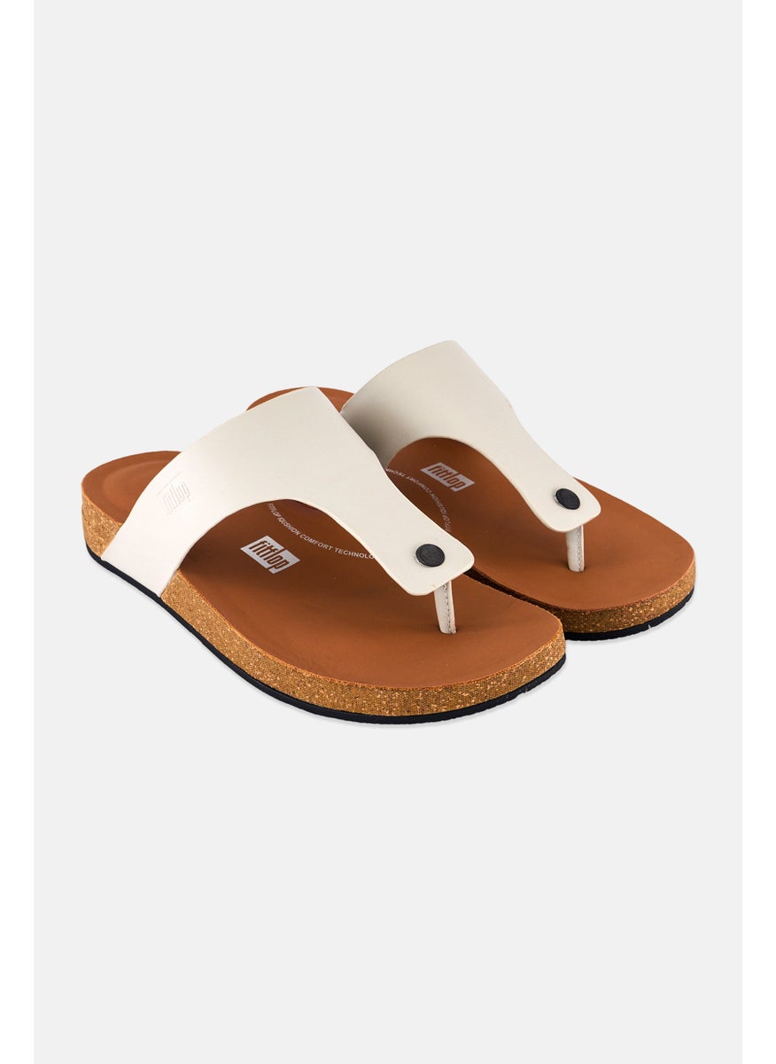 FitFlop Men Toe-Post Slip On Sandals, Brown  - Image 1