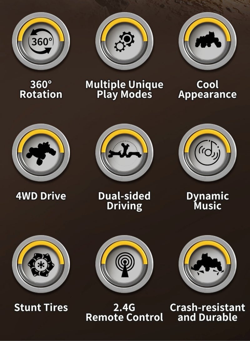 لعبة روبوت الكلب التي يتم التحكم فيها عن بعد للأطفال، 2.4 جيجا هرتز، 8 عجلات، لعبة روبوت جرو ذكية تعمل بالاستشعار عن طريق الإيماءات، لعبة روبوت الكلب التي تعمل بالتحكم عن بعد، هدية للأولاد والبنات و - Image 3