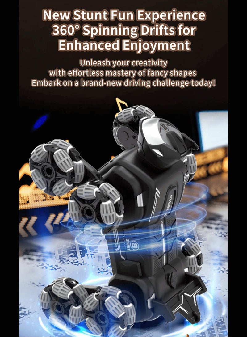 لعبة روبوت الكلب التي يتم التحكم فيها عن بعد للأطفال، 2.4 جيجا هرتز، 8 عجلات، لعبة روبوت جرو ذكية تعمل بالاستشعار عن طريق الإيماءات، لعبة روبوت الكلب التي تعمل بالتحكم عن بعد، هدية للأولاد والبنات و - Image 5