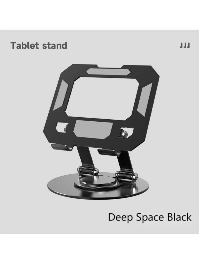 DTBG Metal iPad Stand Foldable Tablet Stand 360° Rotation Adjustable iPad Pro Stand,Multi-Angle Tablet Stand for Desk 