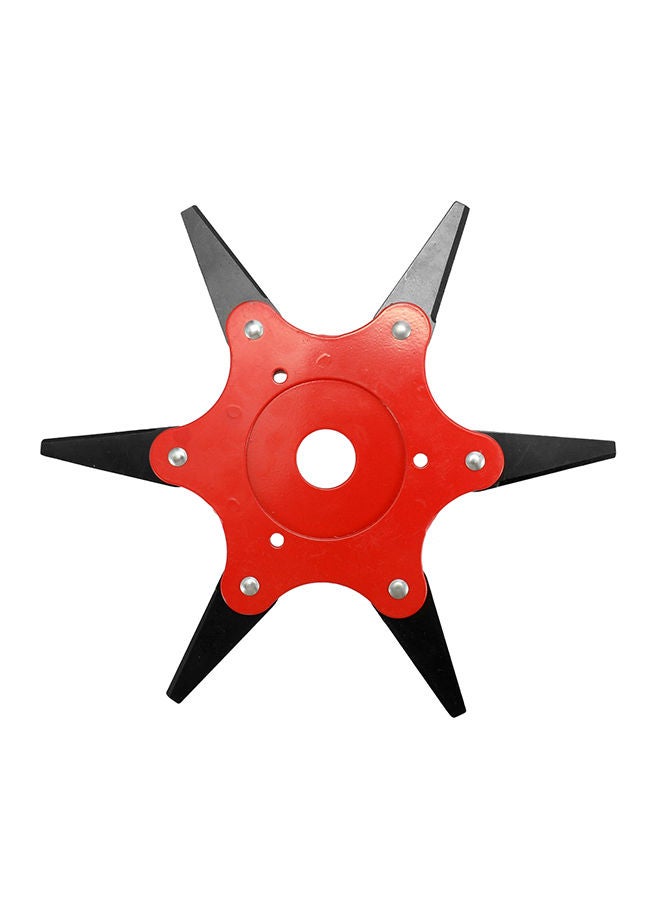 NIBEMINENT 180 Degree Rotatable Lawn Mower Blade Brush Cutter Red/Black 22.3cm  - Image 1