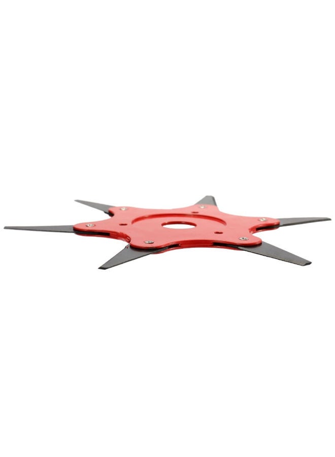 NIBEMINENT 180 Degree Rotatable Lawn Mower Blade Brush Cutter Red/Black 22.3cm  - Image 2