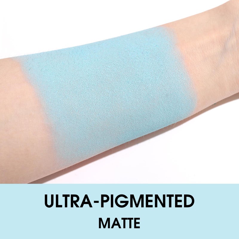 UCANBE Light Blue Single Eyeshadow Palette, Highly Pigmented Matte Eye Shadow Powder, Professional Long-Lasting Waterproof Makeup Palette - Image 3