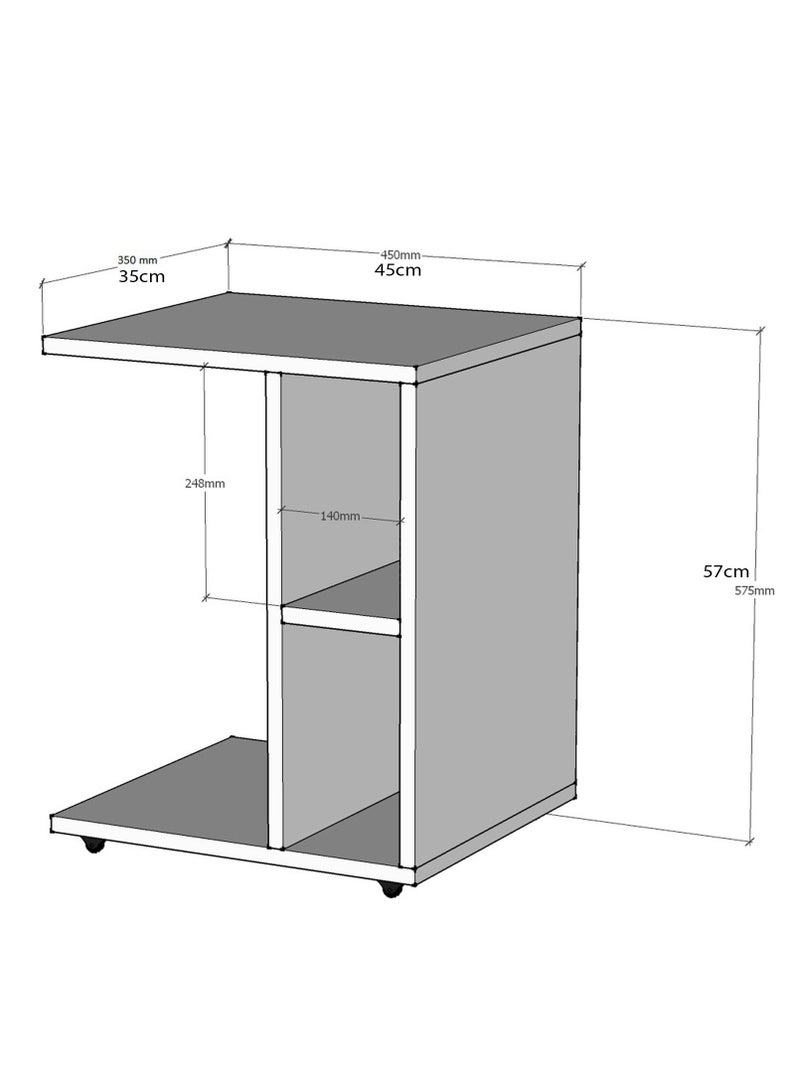 Home Gallery Side Table W35 X H57 X D45 - Image 3