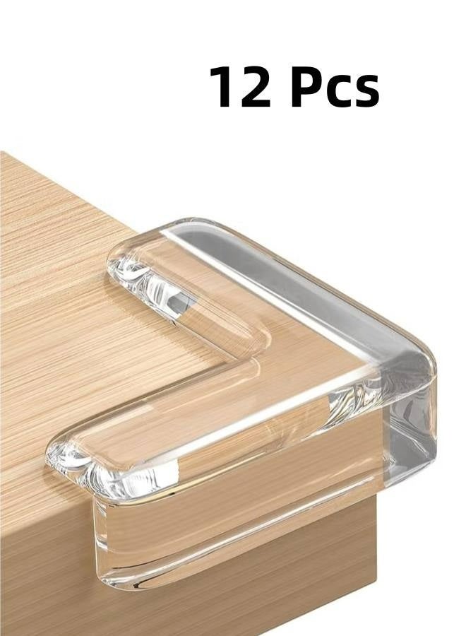 12 Pcs Corner Guards, Furniture Corner and Edge Safety Bumpers, Baby Proofing Corner Covers Protectors, Baby Proof Bumper, Cushion to Cover Sharp Furniture, Table Edges - Image 1