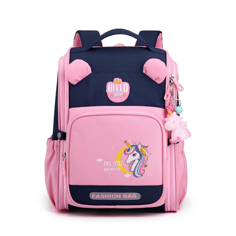 2021 New Shoulder Bag Primary School Students 1-4 Grade Boys And Women Lightweight Spine Protection A Generation Of Explosions - Image 1