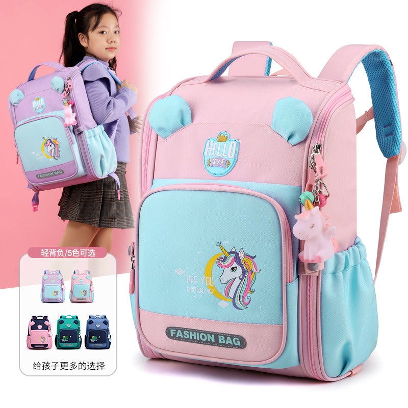 2021 New Shoulder Bag Primary School Students 1-4 Grade Boys And Women Lightweight Spine Protection A Generation Of Explosions - Image 5