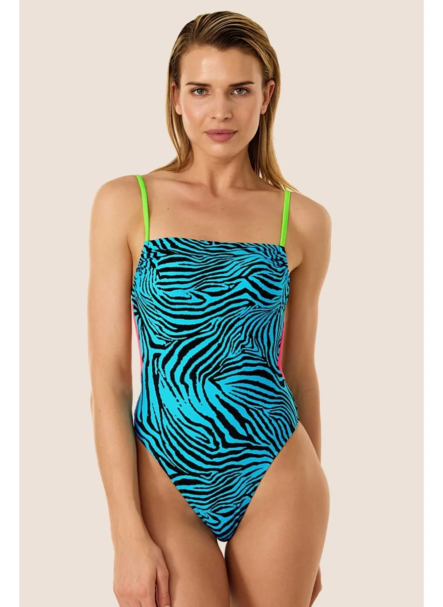 Ayyıldız Crescent Star 49627 Blue Swimsuit