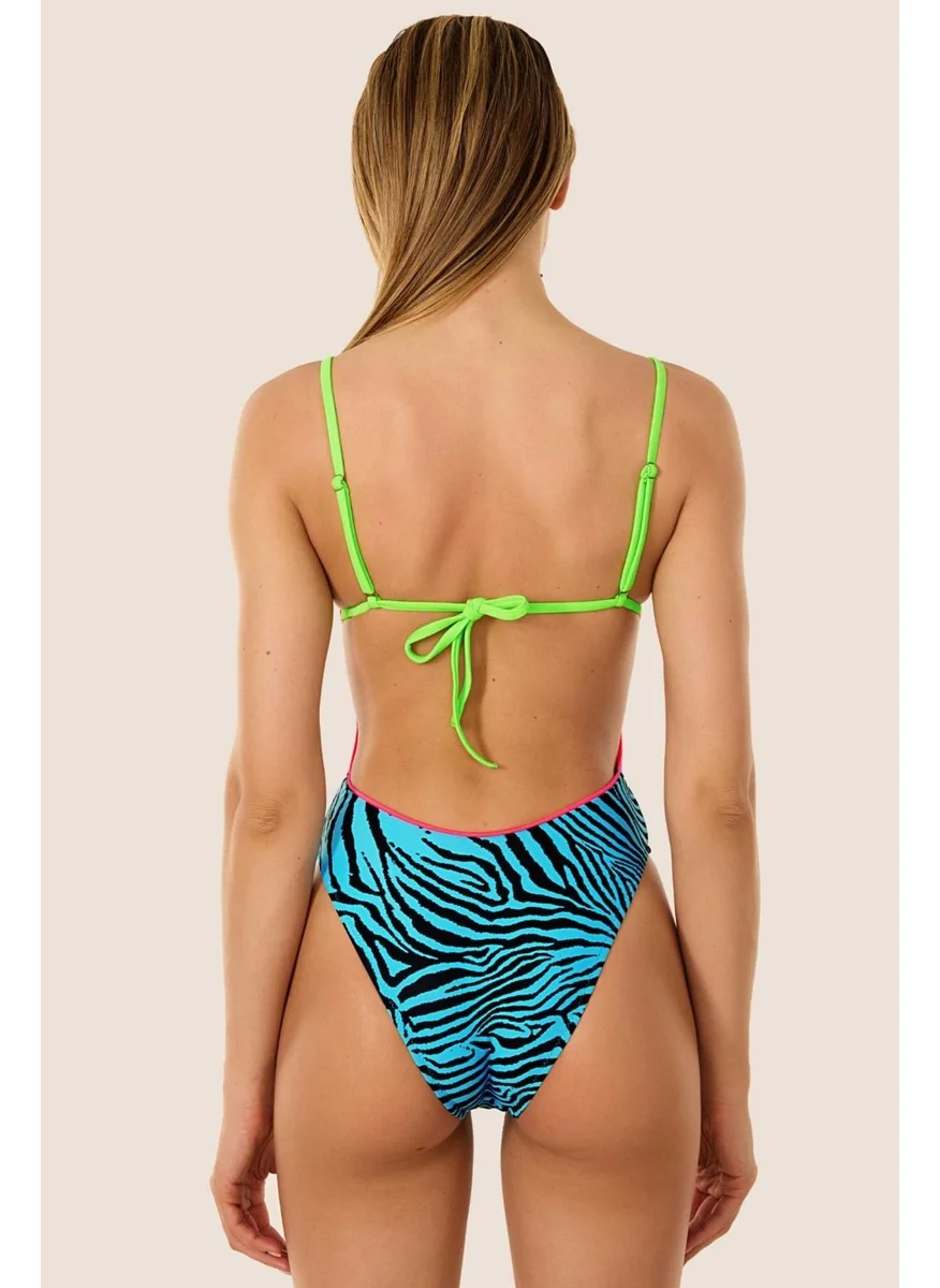 Ayyıldız Crescent Star 49627 Blue Swimsuit
