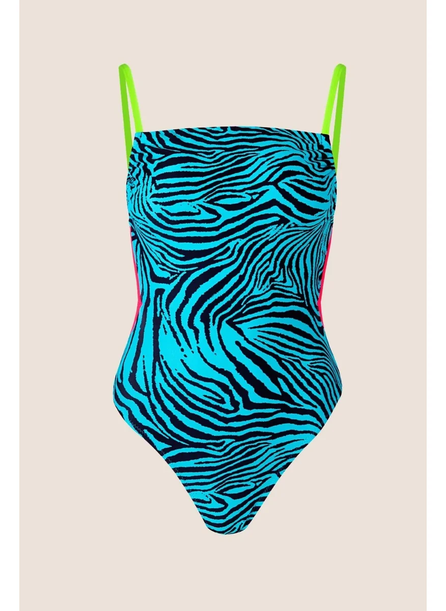 Ayyıldız Crescent Star 49627 Blue Swimsuit