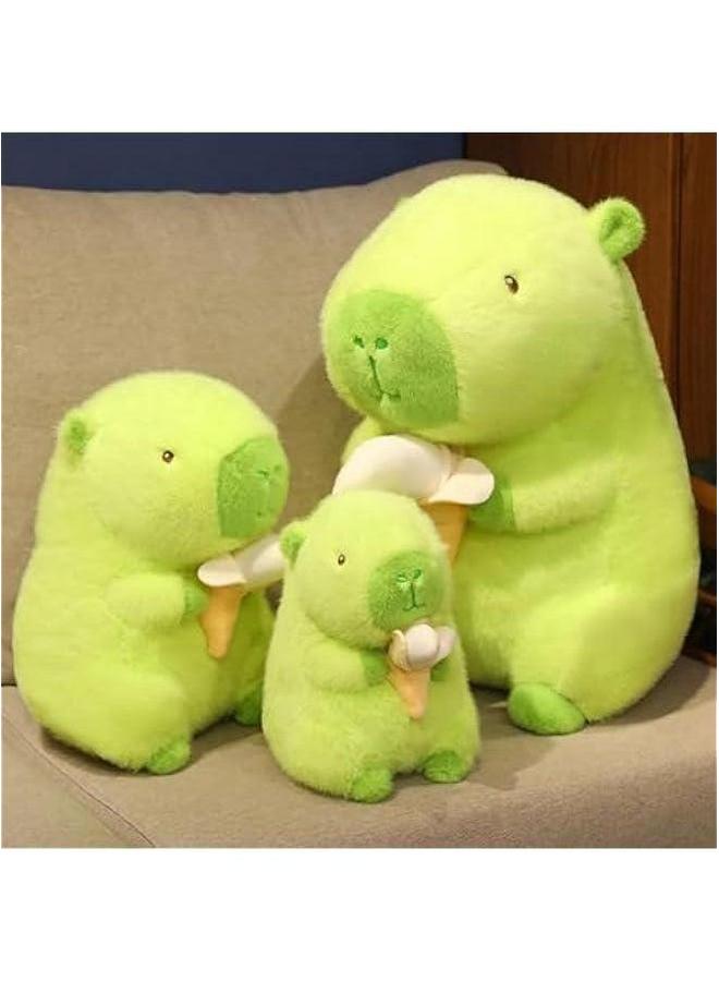 Cute Capybara Stuffed Animal Hug A Banana,9.1in Eye-catching Green Plushies Toy,Kawaii Hugging Decor Pillow for Girls Boys as Birthday Gifts (green, 9.1in) - Image 2