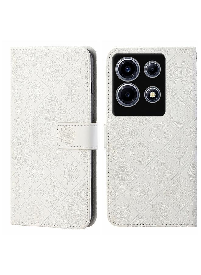 Zaboon Case For Infinix Note 30 VIP Ethnic Style Embossed Pattern Leather Phone Case - Image 1