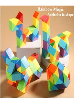 72-segment ever-changing magic ruler children's educational toy, infant early education toy (creative ability, imagination, hands-on ability)