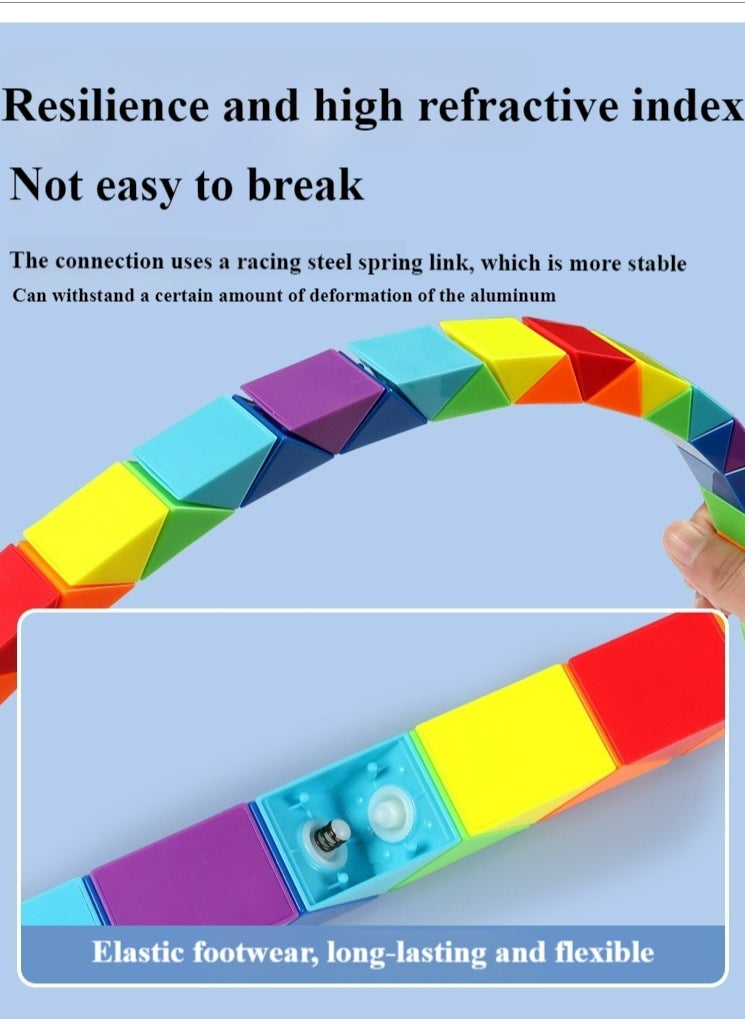 Healife 72-segment ever-changing magic ruler children's educational toy, infant early education toy (creative ability, imagination, hands-on ability)  - Image 4