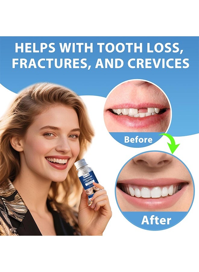 Feimuko Tooth Repair Kit, Moldable False Teeth Beads, Teeth Replacement Kit For Temporary Restoration Of Missing & Broken Teeth Replacement Dentures, DIY Heat Fit Beads, Suitable For Missing, Cracked DIY Denture Kit, 30g - Image 4