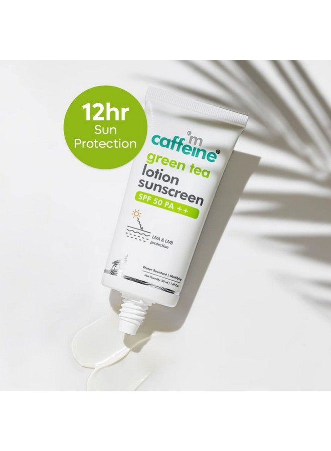 MCaffeine واقي شمسي بالشاي الأخضر بعامل حماية من الشمس 50 Pa ++ مع النياسيناميد وحمض الهيالورونيك؛ حماية من الشمس لمدة 12 ساعة بدون أي آثار بيضاء؛ خفيف الوزن ومرطب؛ واقي شمسي غني بالكافيين لإصلاح أضرار الأشعة فوق البنفسجية 50 جرام - Image 3