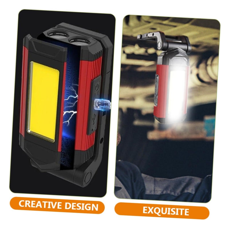 مصباح عمل LED أحمر قابل لإعادة الشحن، فانوس تخييم، مصباح طوارئ مع شحن USB - Image 4