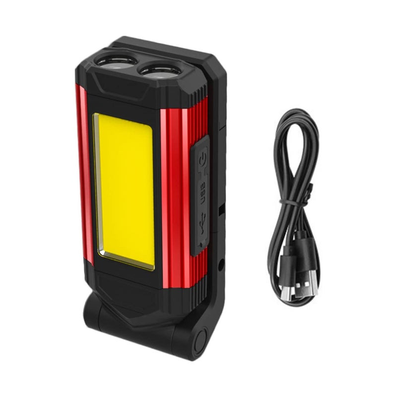 مصباح عمل LED أحمر قابل لإعادة الشحن، فانوس تخييم، مصباح طوارئ مع شحن USB - Image 2