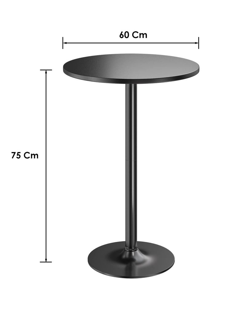 X spring Simple black coffee table-fixed round side serving table-wide base side coffee tables for sofa / living room - Image 2