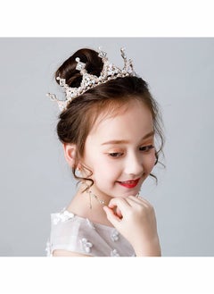 KASTWAVE Crystal Princess Crown for Girl Women Ladies, Queen Tiaras with Rhinestone, Gold Birthday Tiaras Headpieces Accessories for Girls Wedding Prom Costume Party, Elegant Crown Lady Girl Bride Wedding Prom  - Image 5