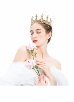 KASTWAVE Crystal Princess Crown for Girl Women Ladies, Queen Tiaras with Rhinestone, Gold Birthday Tiaras Headpieces Accessories for Girls Wedding Prom Costume Party, Elegant Crown Lady Girl Bride Wedding Prom  - Image 3
