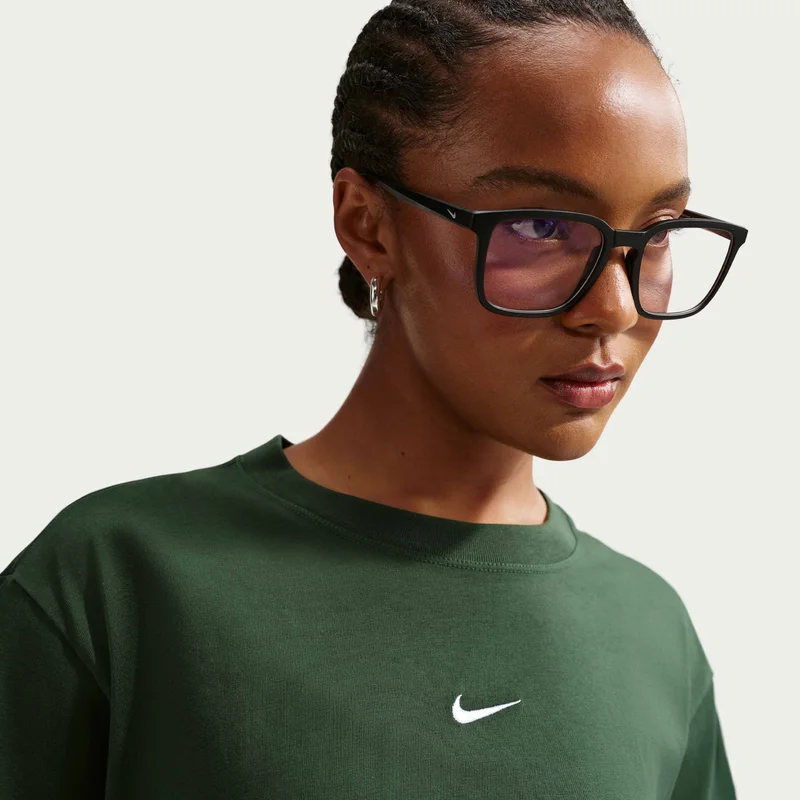Nike Green Women's Sportswear Classic T-Shirt for Women | Best Price UAE