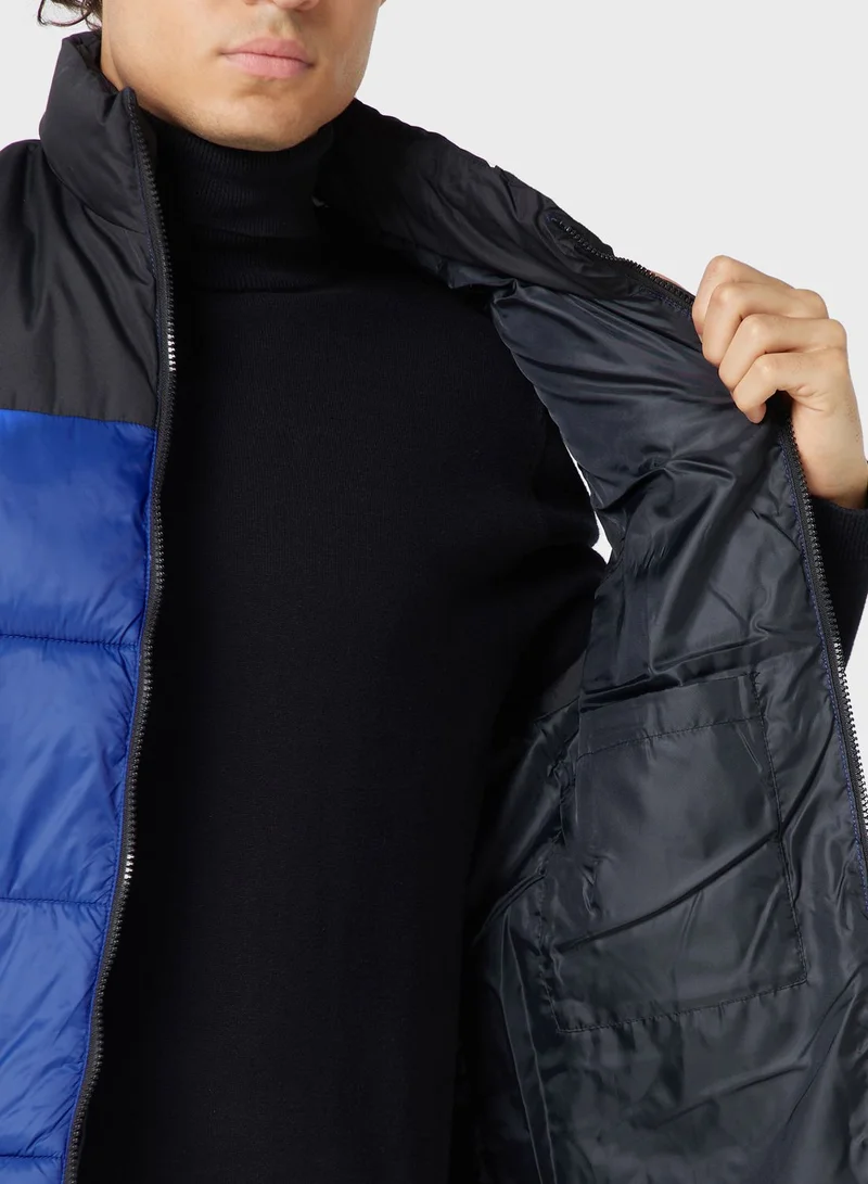 JACK & JONES Zip Through Puffer Gilet