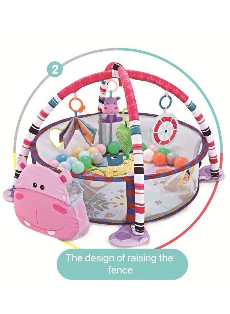 Baby Fitness Frame, Play Mat 3‑In‑1 Lovely Durable Bright Color Home Decoration for Children Playground for Crawling Pad for Newborn Play Mat - Image 5