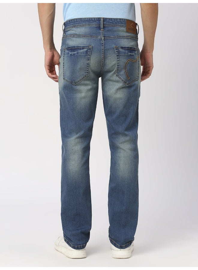 Being Human Mens Mid Tone Slim Straight Fit Denims - Image 3