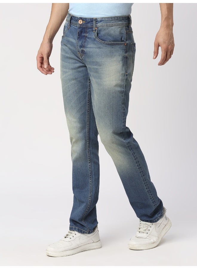 Being Human Mens Mid Tone Slim Straight Fit Denims - Image 2