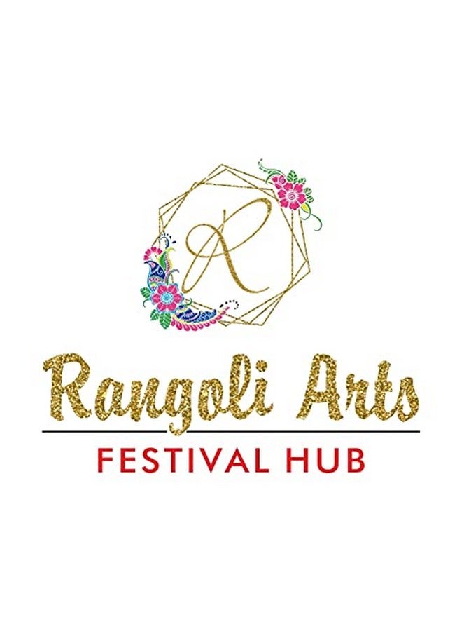 Rangoli Arts فن الرانغولي: تصميم أكريليك متعدد الألوان لاحتفالات الرانغولي، شكل زهرة مزخرفة يدوية لزينة ديوالي لتزيين الأرضية (14.5 بوصة) - Image 4