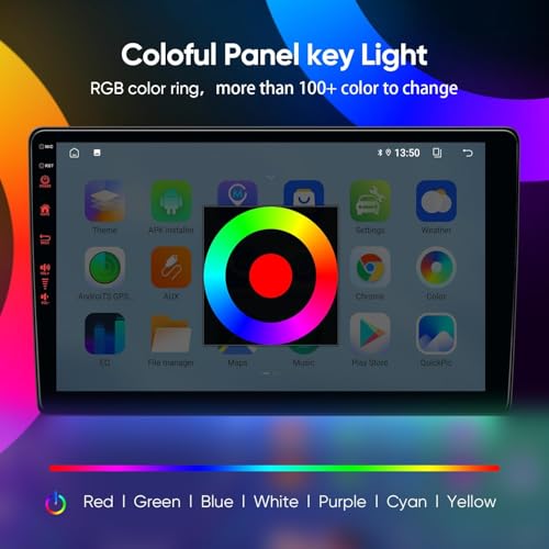 TWAHH 11th (4Ram 64Rom) Car System & 5G WiFi6(1201Mbps) for Jeep Wrangler Radio,Upgrade10.2 Inch Car Stereo GPS Navigation for JK Compass,Carplay Android Auto Mirroring Airplay SWC 1080P/AM+FM - Image 5