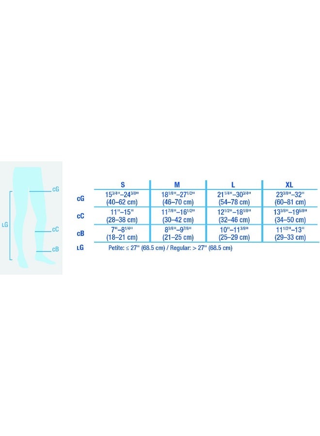JOBST BSN Medical 115546 JOBST Opaque Compression Hose, Thigh High, 20-30 mmHg, Open Toe, Large, Natural - Image 3