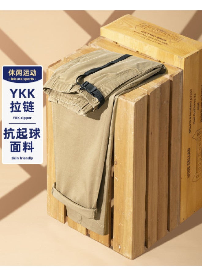 Fomoce versatile Style Loose Comfortable Straight-leg Trousers Men's Casual Pants - Image 1