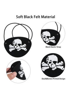 36 Pieces Halloween Pirate Eye Patches Kids Black Felt Captain Patches Cosplay Props Pirate One Eye Patches Adult Skull Eye Patches For Halloween Pirate Theme Party Children Party Favors Age 6 + - pzsku/Z9FBC5BF7098135E39194Z/45/_/1688536845/a5cc570f-560d-4519-b4b0-92614c806da4