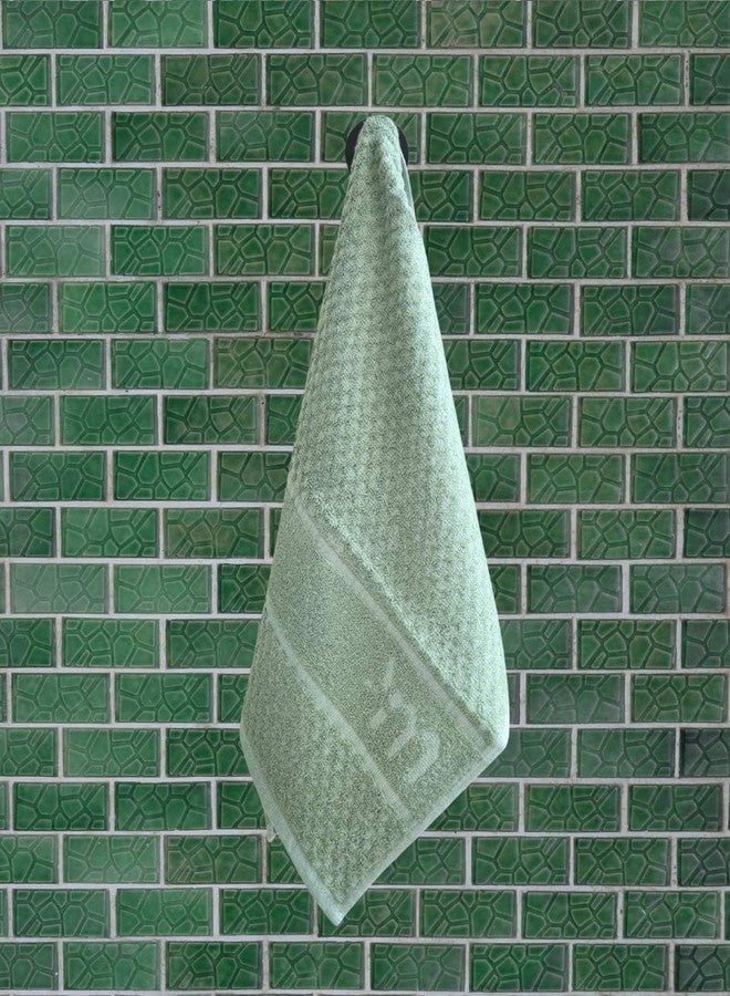 madake Face Towel for Travel, Spas, and Gyms Quick Dry Towel Lightweight Anti-Bacterial, Anti-Odor, Super Soft, Super Absorbent 33X33 cms 480 GSM | Set of 3 (Almost White Ethical Green Tru Blue) - Image 3